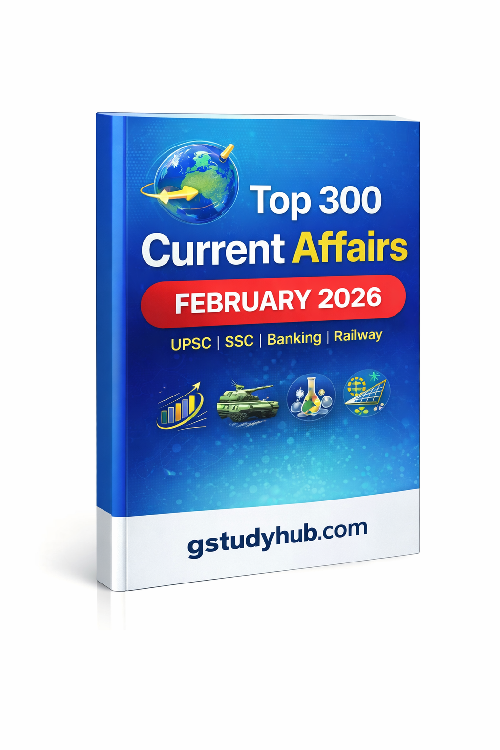 top 300 current affairs february 2026 ebook 3d mockup gsstudyhub.webp