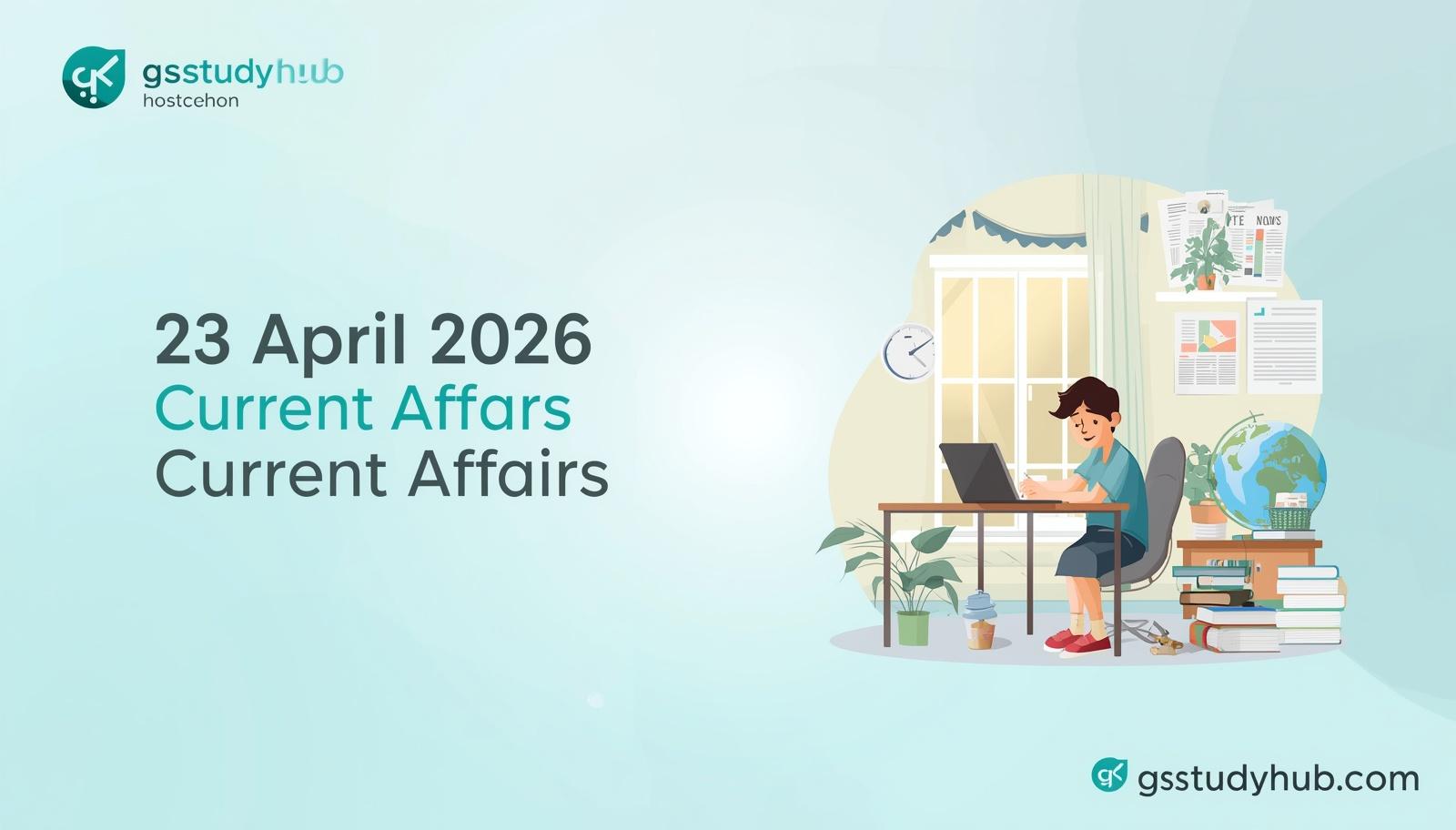 Current Affairs 23 April 2026 for UPSC SSC exams