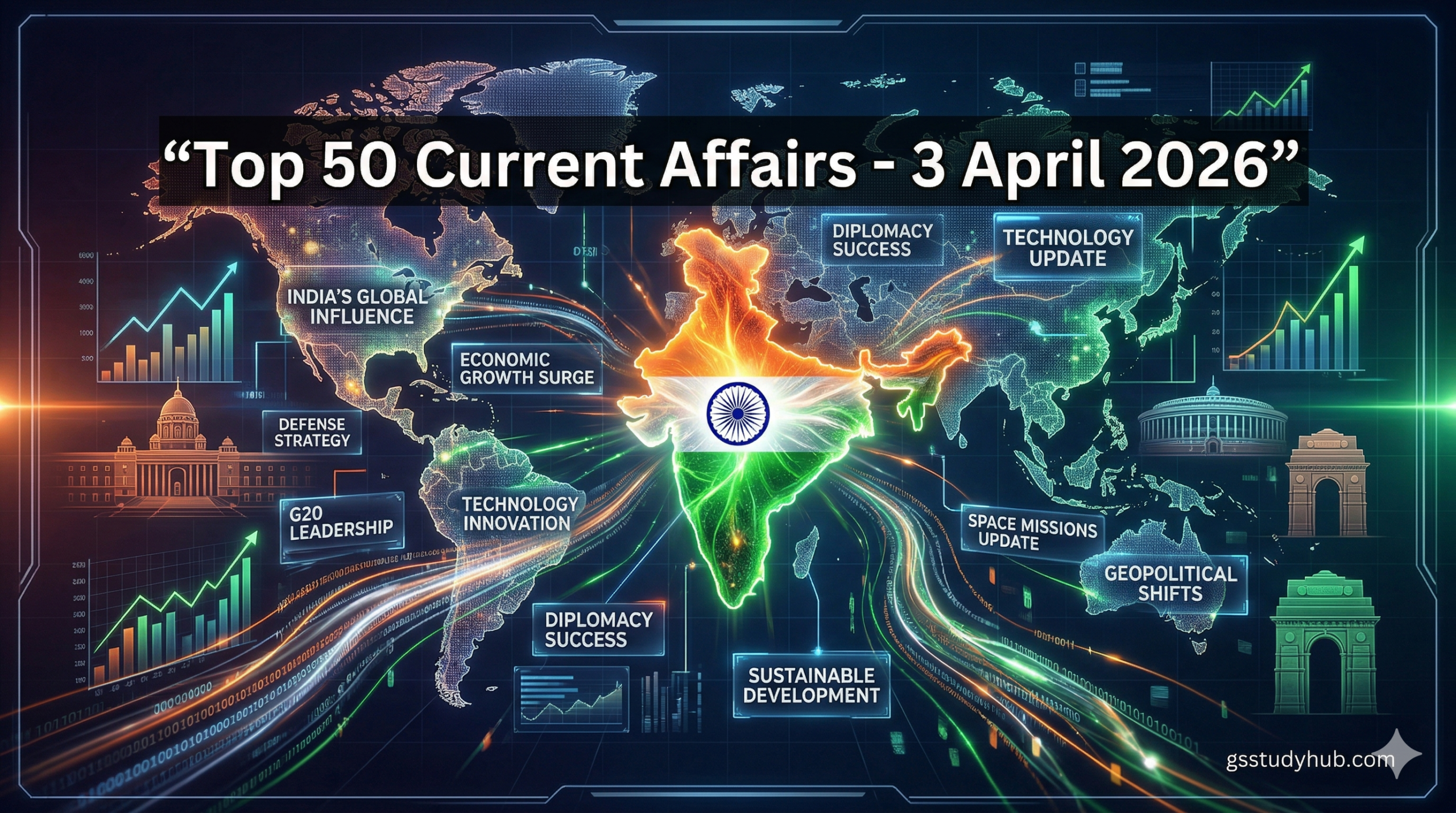 Current Affairs 3 April 2026 India overview