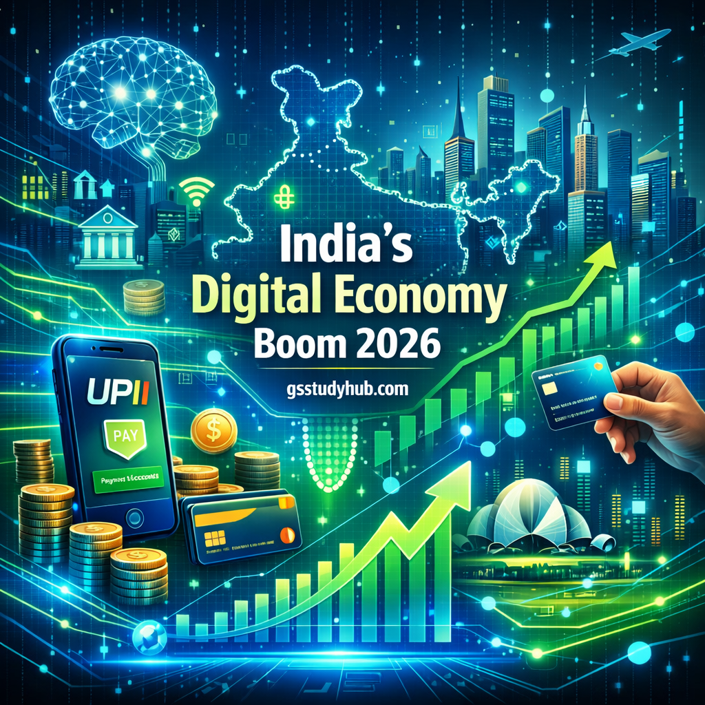 Top 50 Current Affairs 1 April 2026 India digital economy growth UPI fintech AI