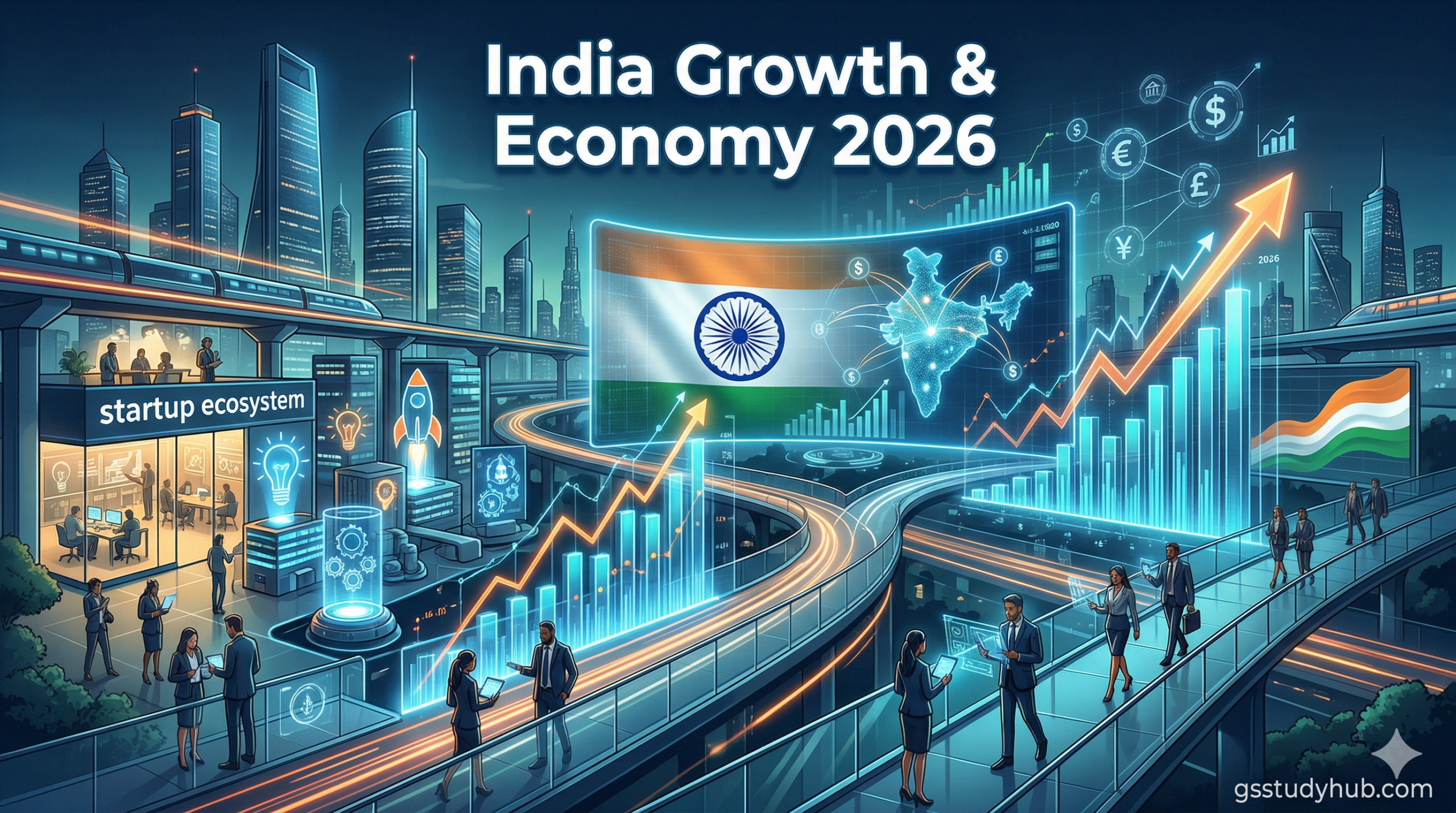 india economy growth startup 2026 gsstudyhub.webp