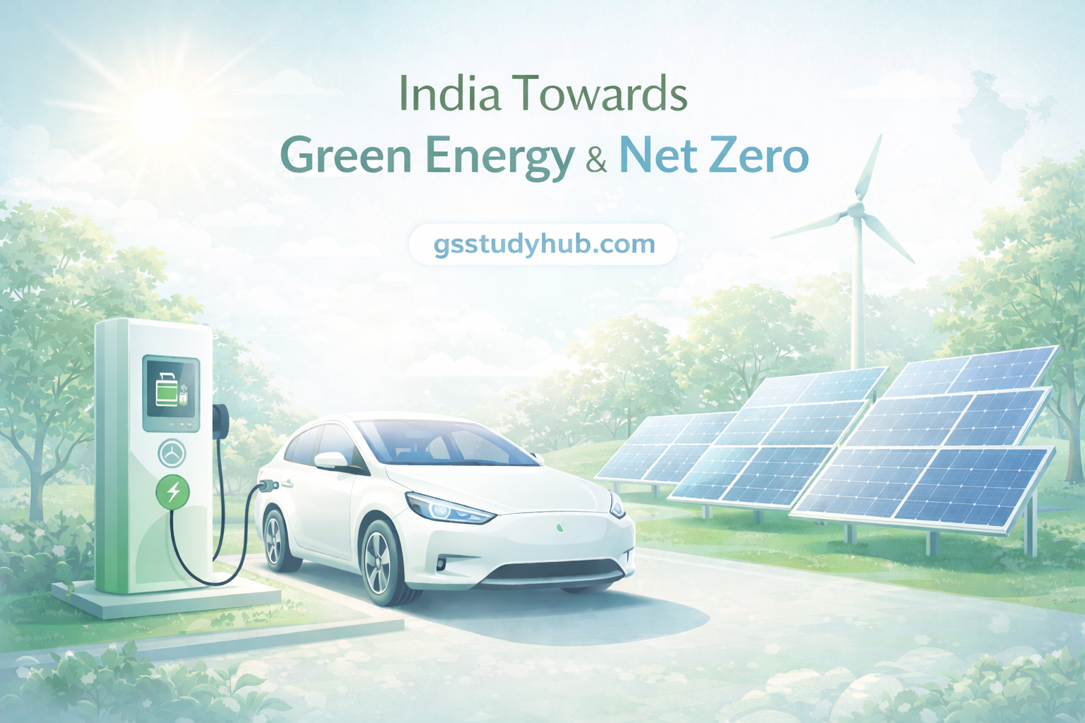 india green energy net zero ev solar 2026 gsstudyhub.webp