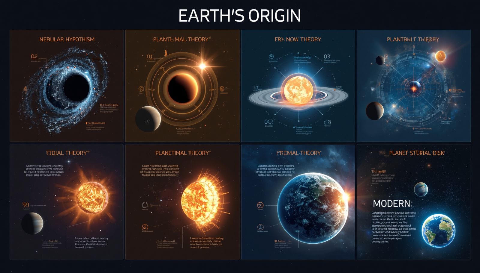 earth origin theories comparison gsstudyhub.webp
