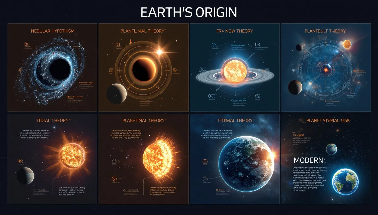 earth origin theories comparison gsstudyhub.webp