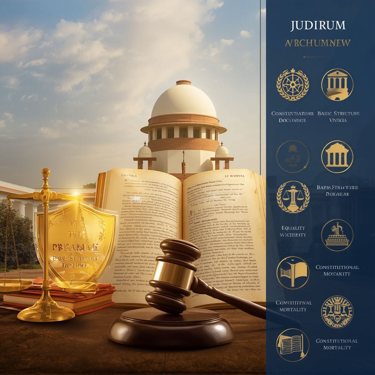judicial view preamble indian constitution