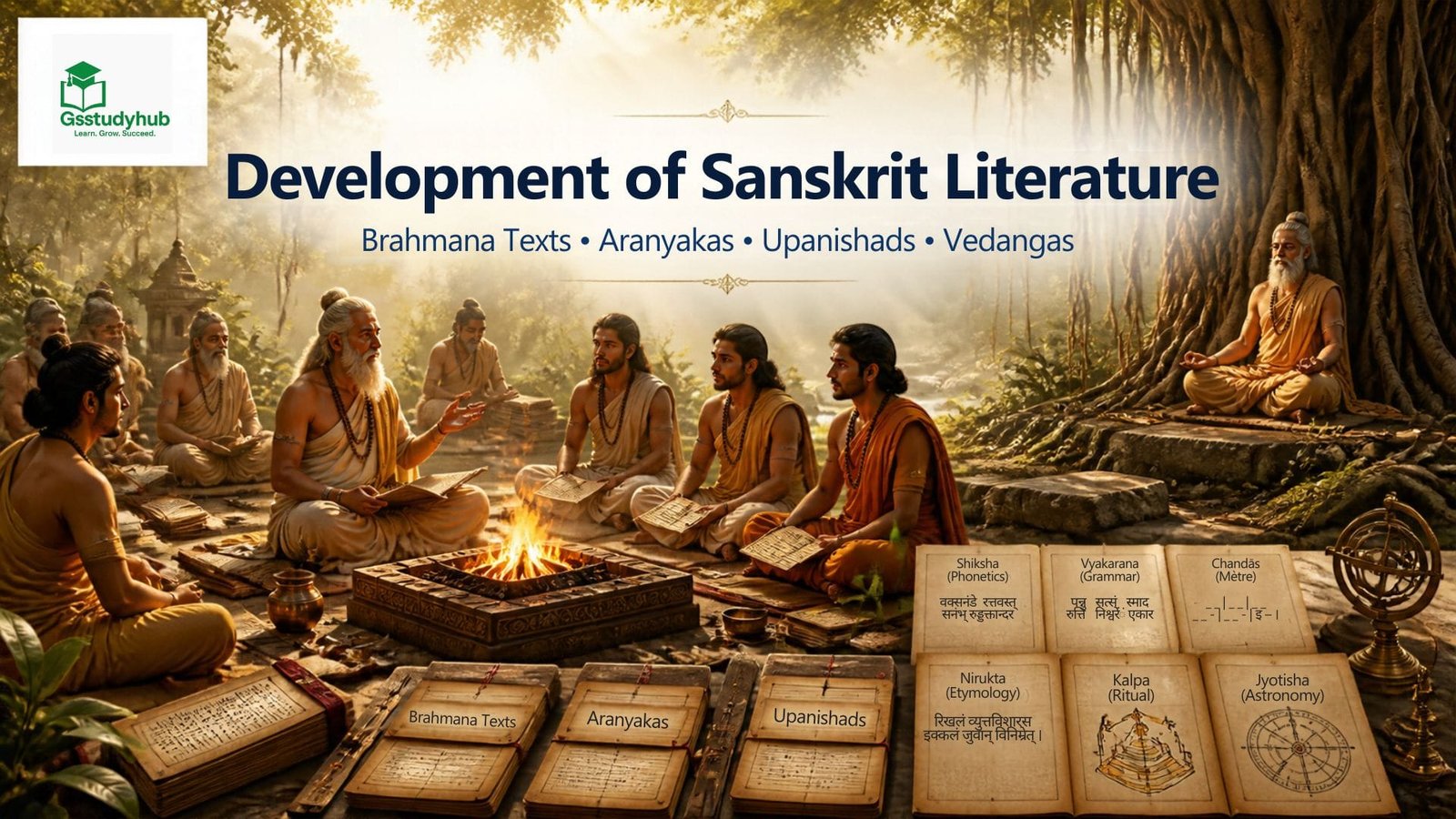 Development of Sanskrit Literature brahmana aranyaka upanishad vedangas